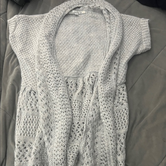 American Rag Sweaters - 5/$10 American Rag Light Gray Open-Front Cardigan